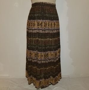 Vintage Huntington Ridge broomstick skirt  Sz S